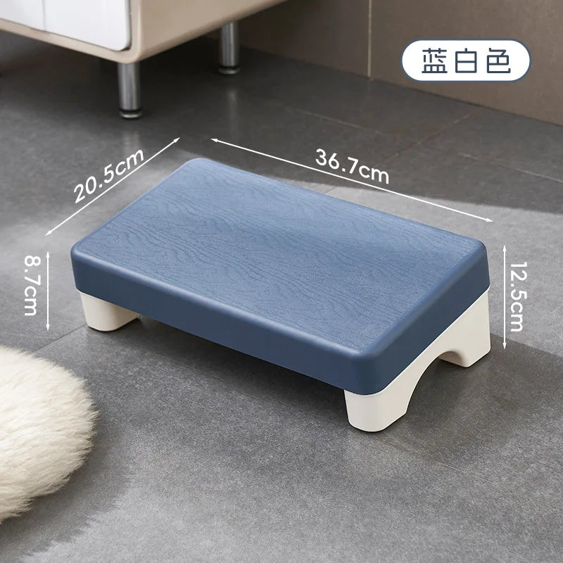 Ergonomic PP Footrest Under Desk Foot Stool Comfortable Space-Saving Foot Rest for Office Work Study Sofa Home