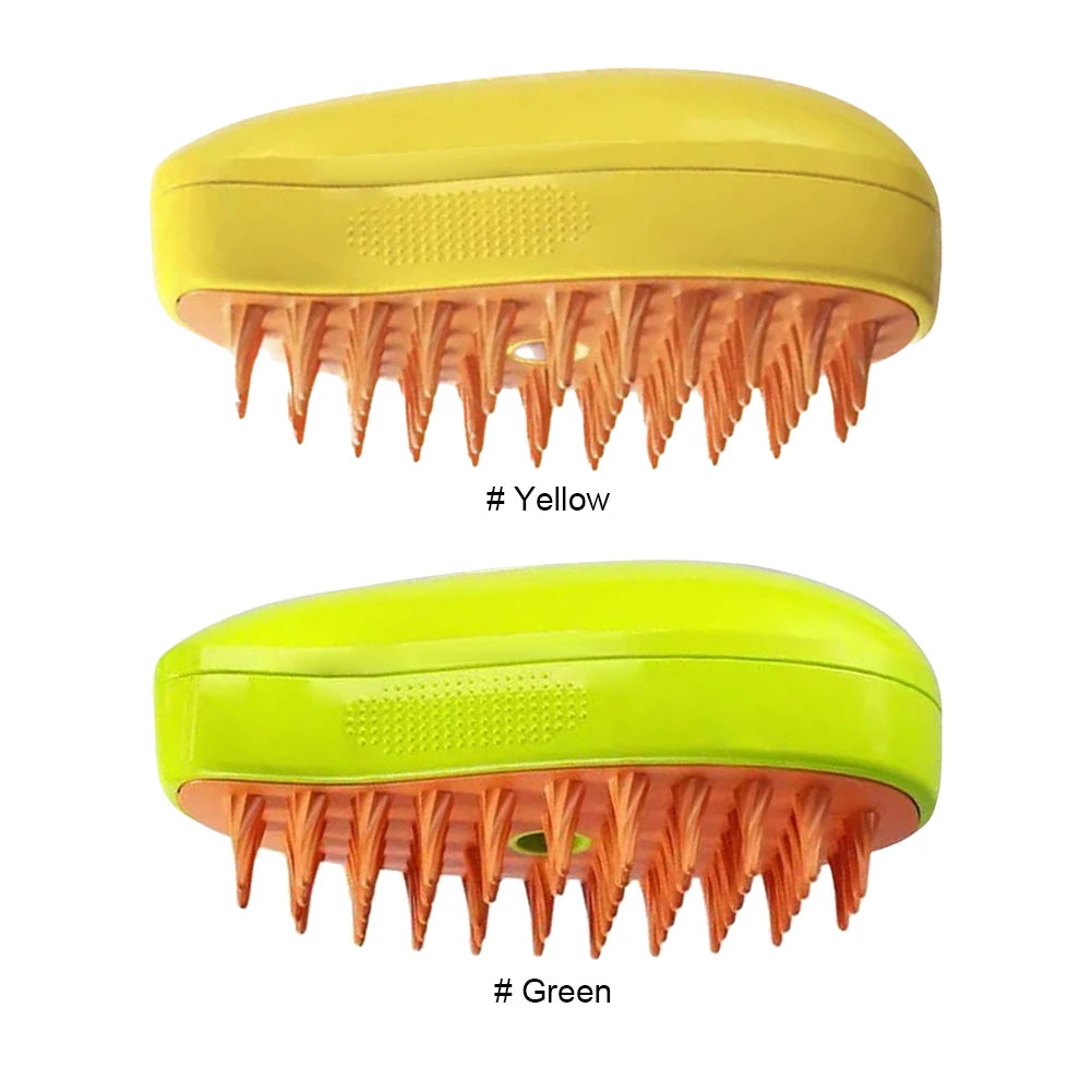 Pet Grooming Brush Electric Spray Water Spray Kitten Pet Comb Soft Silicone Depilation Cats Bath Hair Brush Grooming Supplies