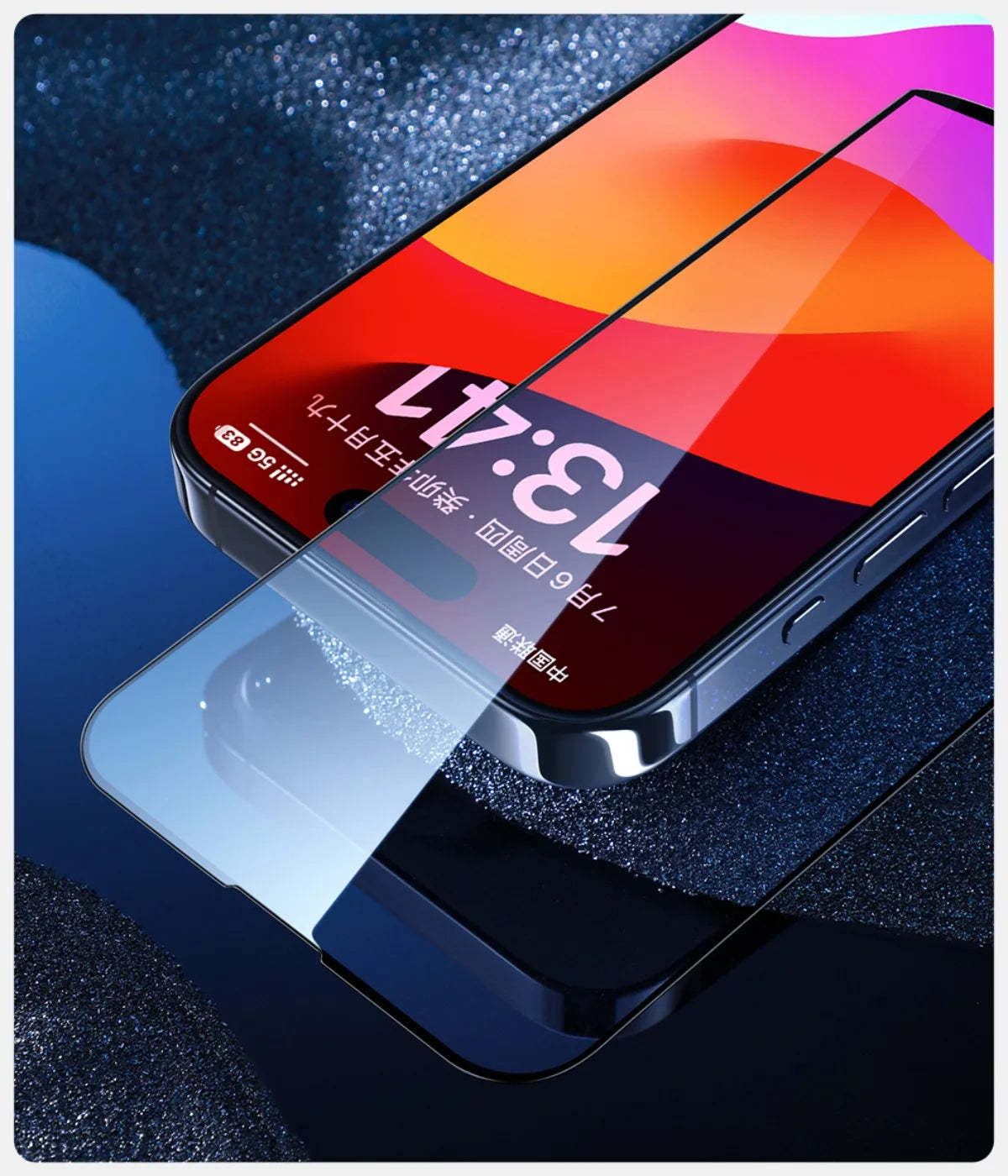 SmartDevil Full Cover Tempered Glass for iPhone 17 17Pro Max 16ProMax 16Pro Screen Protector for iPhone 15Pro HD Anti-blue Light - Shoppiline