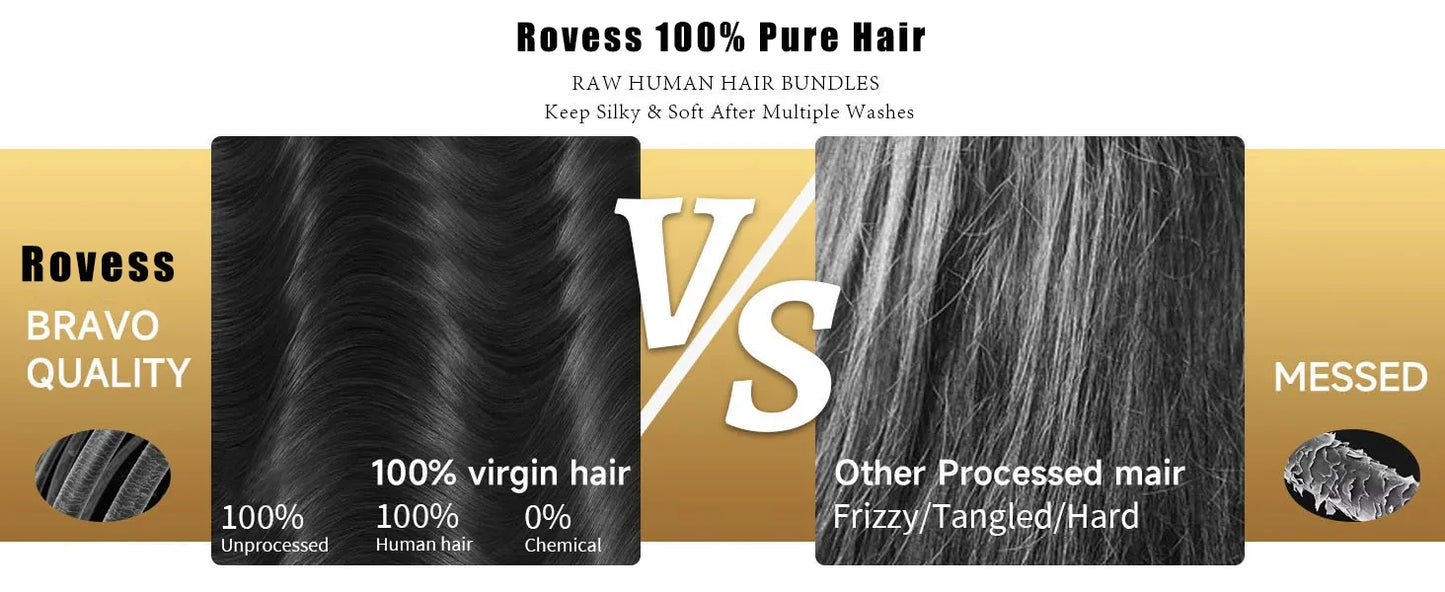 30 32 Inch Full Head Body Wave Bundles 100% Raw Human Hair Weaving Virgin Hair Extensions 1 3 4 Pcs Natural Black Color Double Weft Remy Hair Thick Full Ends Hair Bundles