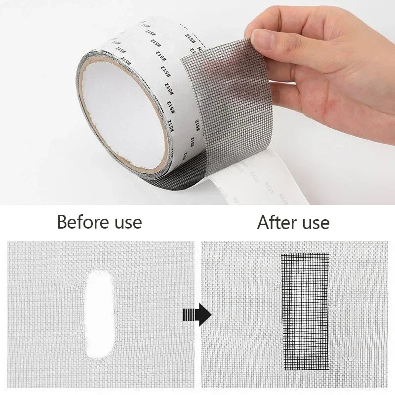 Strong Window Screen Repair Tape Waterproof Anti Mosquito Door Mesh Patch Tape Broken Holes Repair Essential Accessories Tool