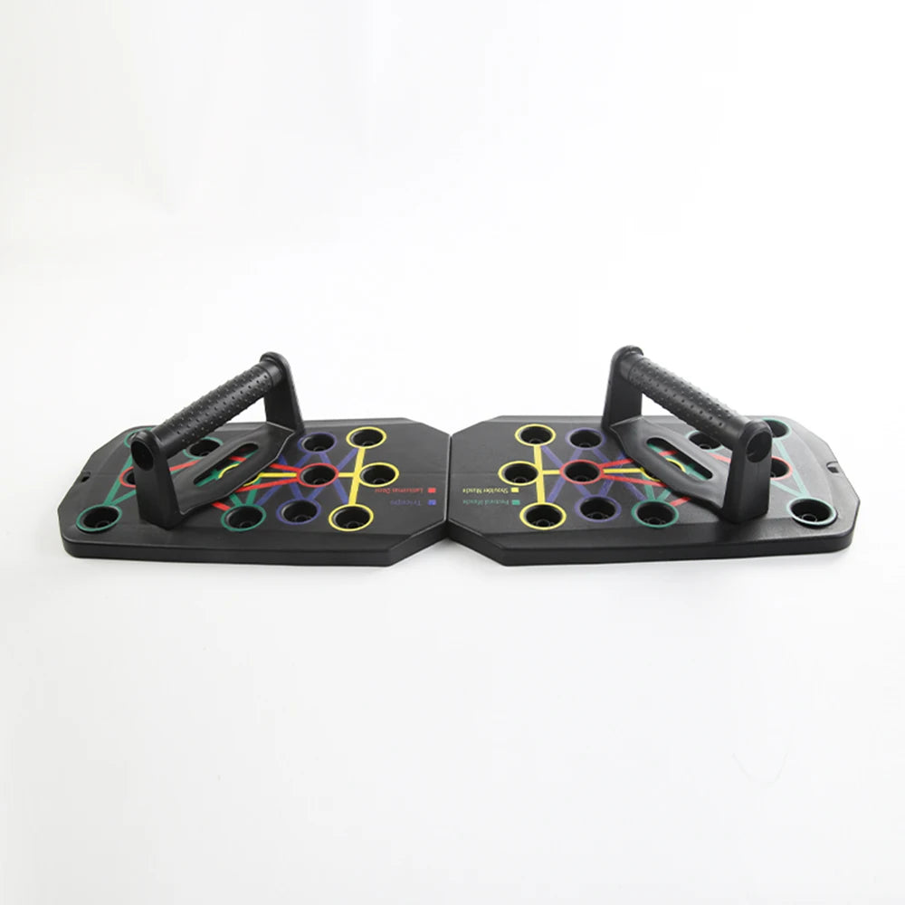 Portable Foldable Push-up Board Set With Handles Multifunctional Fitness Equipment For Chest Abdomen Arms Back Training