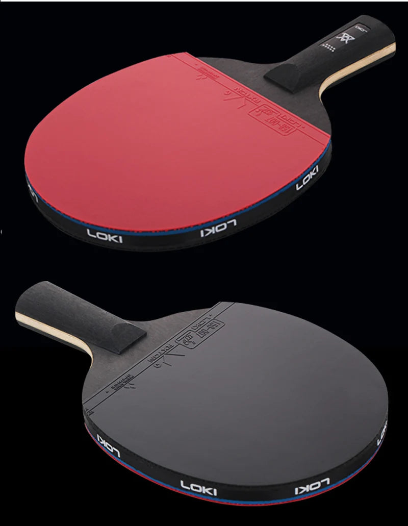 LOKI ARTHUR 9 Star Table Tennis Racket Carbon Offensive Lightweight Ping Pong Racket Paddle Bat with Sticky Rubber ITTF Approved - Shoppiline