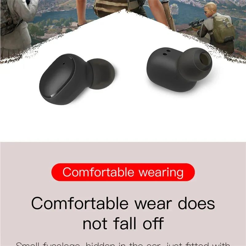 Digital Display Bluetooth Earphones with Mic TWS E6S Wireless Bluetooth Headset Noise Cancelling Headset for Xiaomi Huawei Oppo