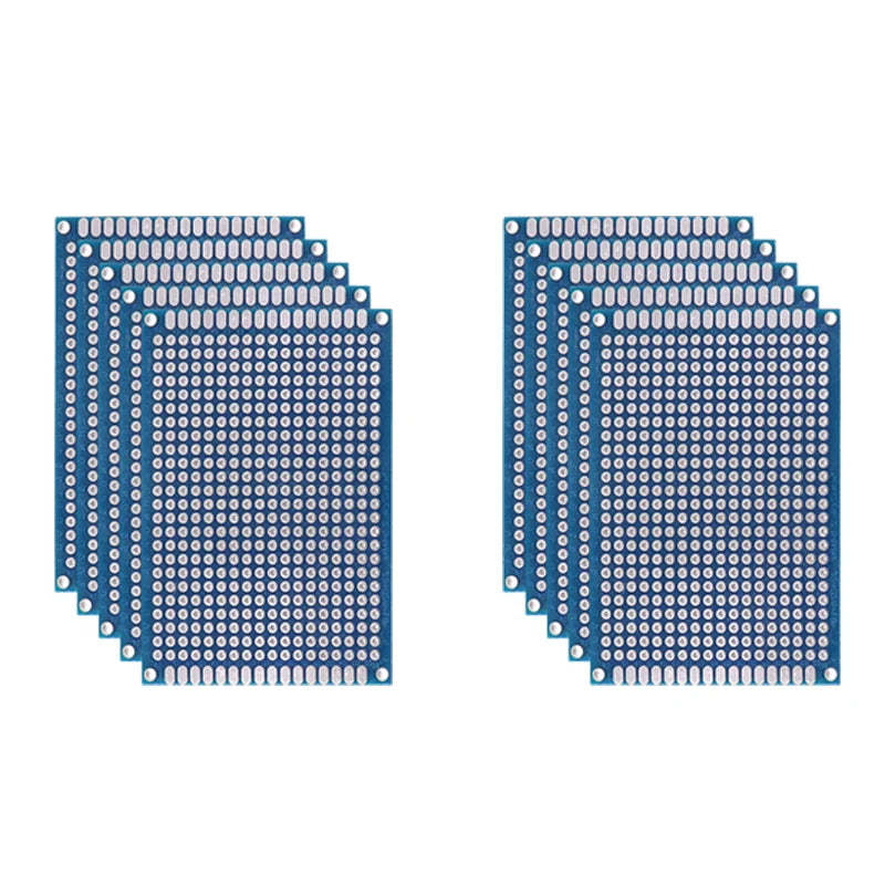 5/10PCS PCB Board Prototype Board Blue 2x8/3x7/4x6/5x7/7x9cm Double Sided Circuit Boards For DIY Soldering Project