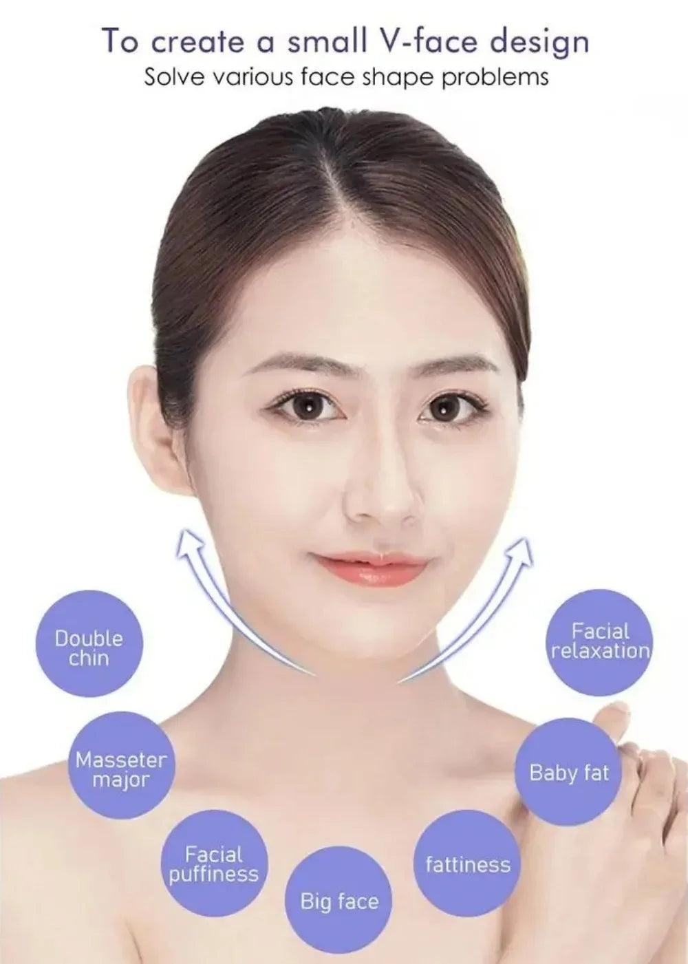 1 masque liftant réglable en V, bandage de remodelage du visage respirant et confortable réutilisable pour la réduction du double menton, le raffermissement, cadeau