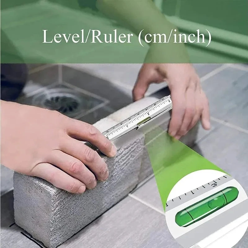 7 In1 Multifunction Ballpoint Pen with Modern Handheld Tool Measure Technical Ruler Screen Stylus Screwdriver Touch Spirit Level