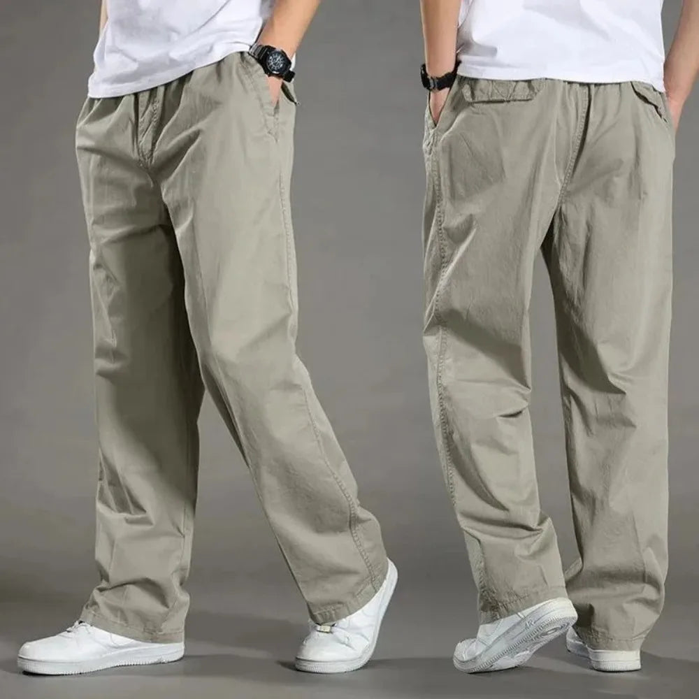 Men's Cargo Pants Summer Spring Cotton Work Wear New In Large  Casual Climbing Joggers Sweatpants Hombre Autumn Trousers