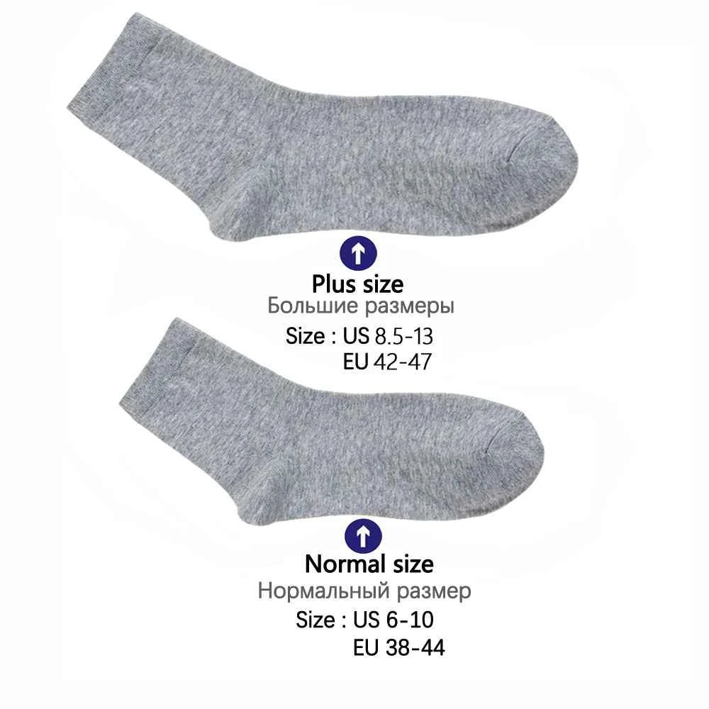 10 Pairs Men's Cotton Socks New Style Black Business Men Socks Soft Breathable Summer Winter for Male Socks Plus Size 38-47