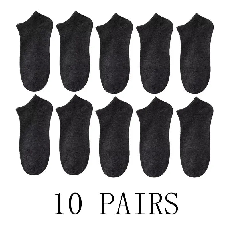 5/10-Pack Unisex Comfort-Fit Ankle Socks For All, Breathable & Lightweight - Ideal For Sports & Daily Wear