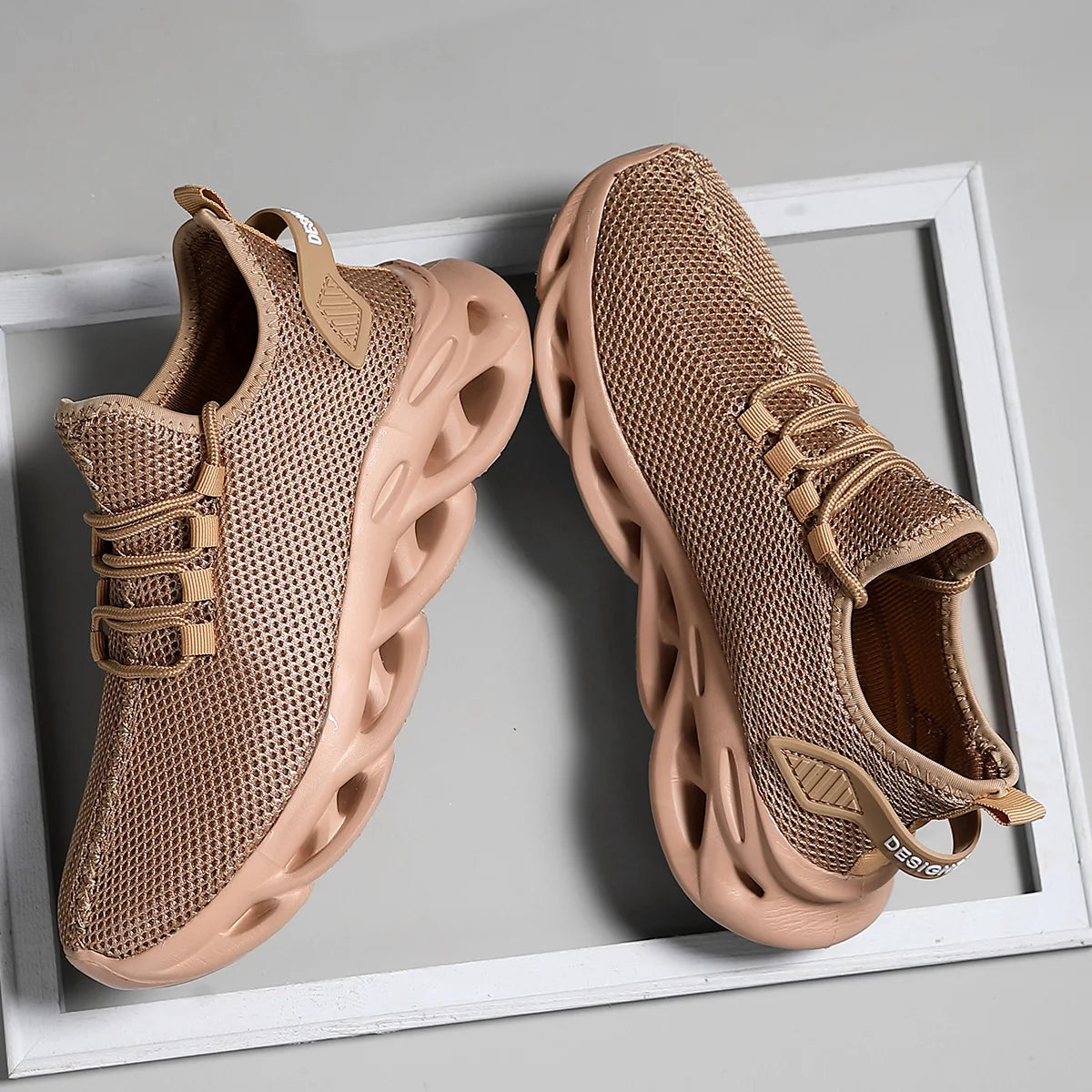 Men Casual Sport Shoes Breathable Lightweight Sneakers Outdoor Mesh Black Running Shoes Athletic Jogging Tenis Walking Shoes - Shoppiline