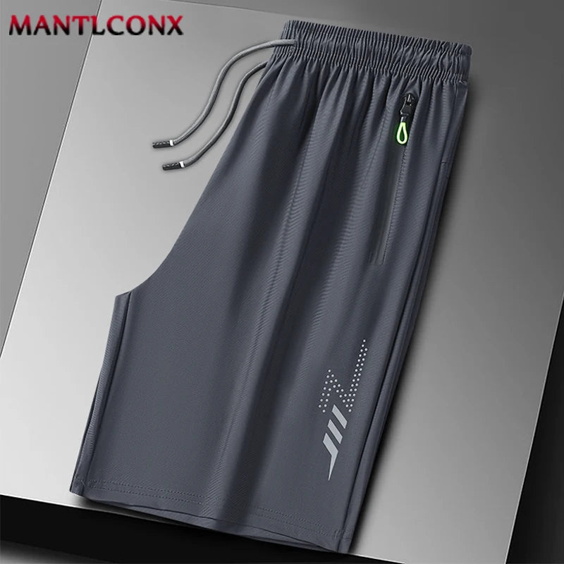 New Quick Dry Jogging Fitness Shorts Men Summer Sports Running Shorts Lightweight Bottoms Thin Breathable Beach Short Pants Male