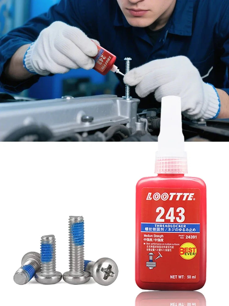 1/2/3pcs Threadlocker Screw Glue Quickly Cured Thread Locking Agent Anaerobic Adhesive Corrosion-Resistant Anti-Loosening Glue