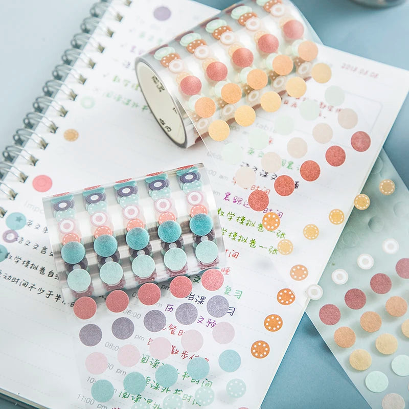 60mm*3m Dot Washi Tape for Diary Scrapbooking DIY Deco Junk Journal Creative Stationery School Supplies Masking Tapes