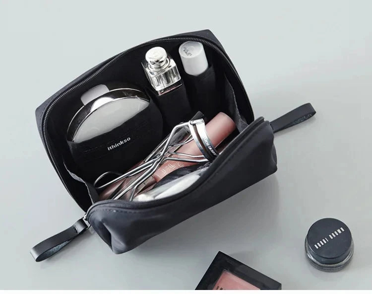 2024 Neue Kosmetiktasche für Damen, einfarbig, koreanischer Stil, Make-up-Tasche, Kulturbeutel, wasserdichter Make-up-Organizer, Luxustasche