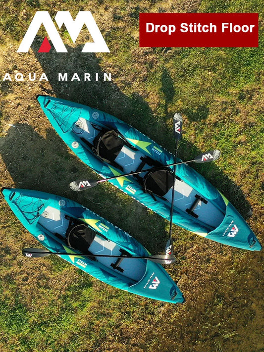 AQUA MARINA STEAM inflatable Kayak Boat 10'3"/13'6"  Drifting Inflatable Paddle Board Canoeing 1 2 Person Raft Rubber Boat PVC - Shoppiline