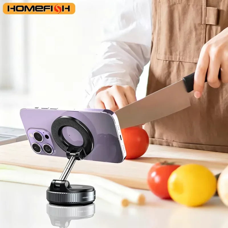 HOMEFISH K007 Magnetic Phone Holder｜Three-axis Rotation For Free Adjustment｜A Convenient Choice For Multiple Scenarios.