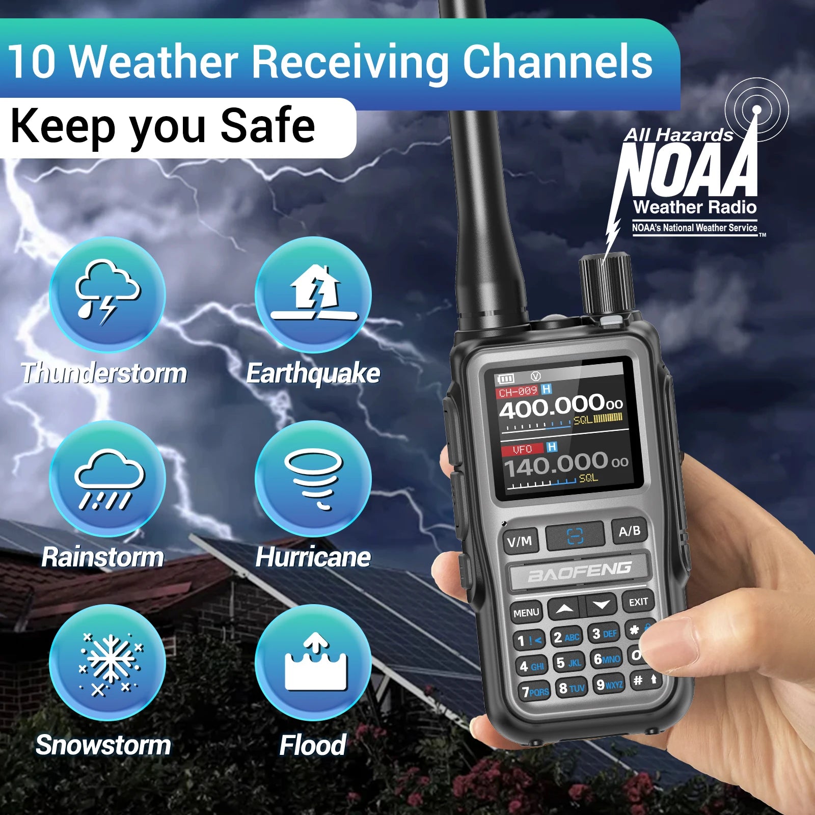BAOFENG UV-5R Mini Walkie Talkie Multi Band Bluetooth Programming Wireless Copy Frequency 999CH AM FM Long Range Two Way Radio - Shoppiline