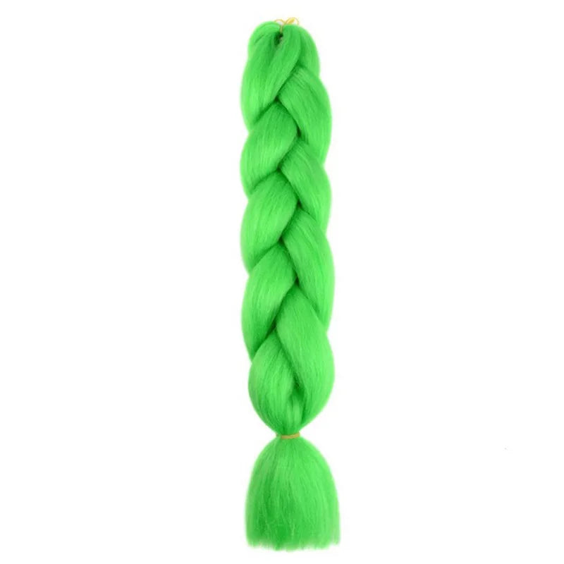 Extensions de cheveux synthétiques de 24 pouces, texture lisse Yaki, pour tresses Jumbo, boîte longue, pour femmes, Dreadlocks