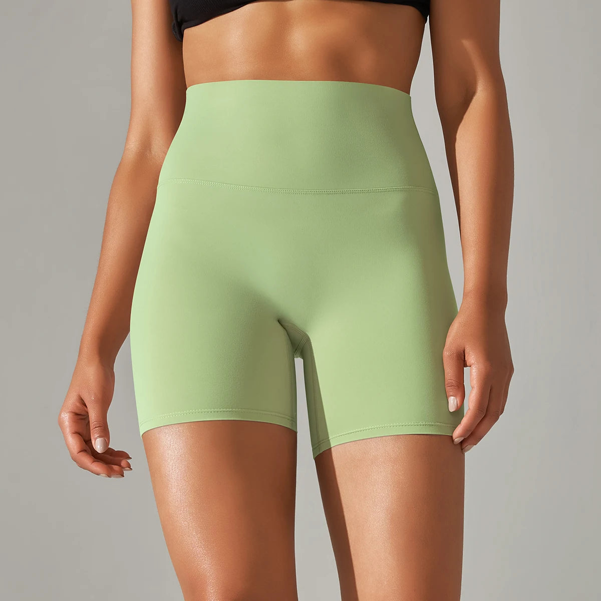 1PC Yoga Shorts Women Fitness Shorts Running Cycling Shorts Breathable Sports Leggings High Waist Summer Workout Gym Shorts