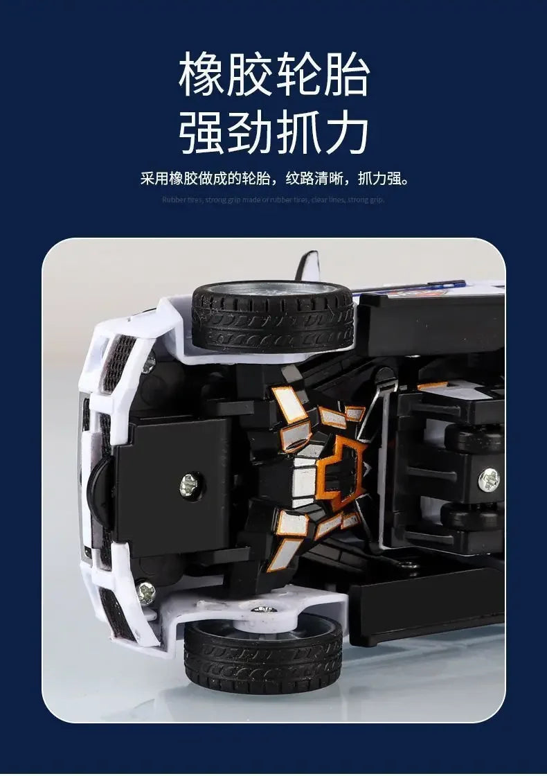 Verformbares Spielzeugauto, Trägheitsaufprall, Ein-Knopf-Verformung, Jungenpuzzle, Kollisionsverformung, Autobot-Roboter