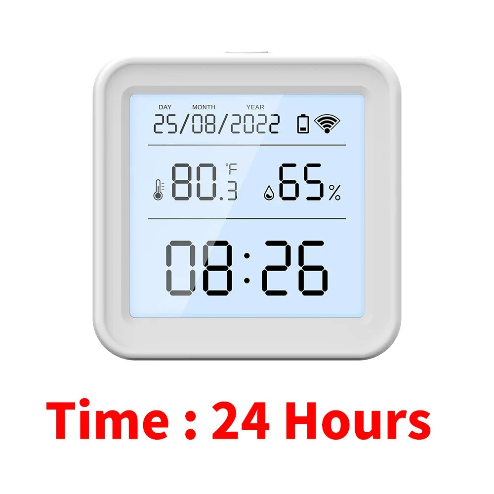 Tuya Temperature and Humidity Sensor WiFi with Backlight Supported Hygrometer Thermometer Work With Yandex Alexa