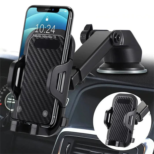 360° Rotatable Car Phone Holder Universal Windshield Suction Cup & Air Vent Mount Stand for Cellphone Stable Car Phone Bracket