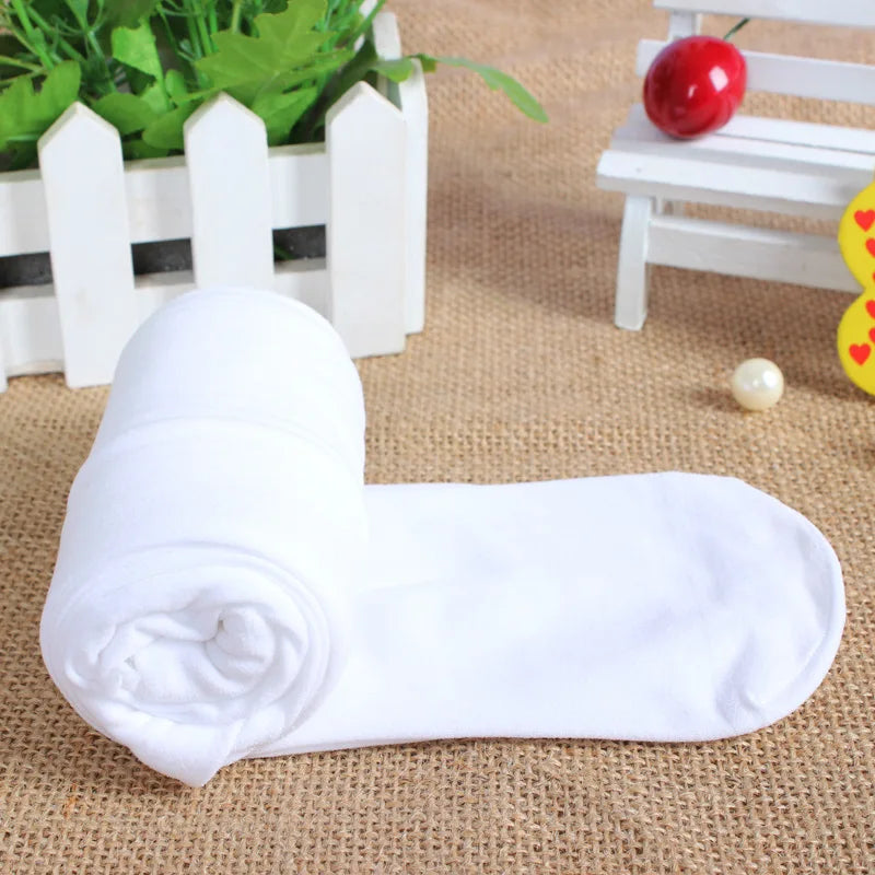 Summer Spring Candy Color Kids Pantyhose Ballet Dance Tights for Girls Stocking Children Velvet Solid White Pantyhose