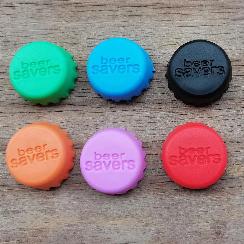 Reusable Silica Gel Bottle Cap Sealed Beer Cap Vinegar Soy Sauce Bottle Soda Cola Cap Wine Protective Stopper