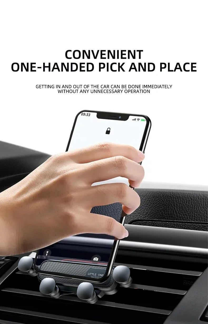 Car Phone Holder Air Vent Clip Mount Universal Mobile Stand for GPS Support Compatible with iPhone 13/12 pro Xiaomi Samsung
