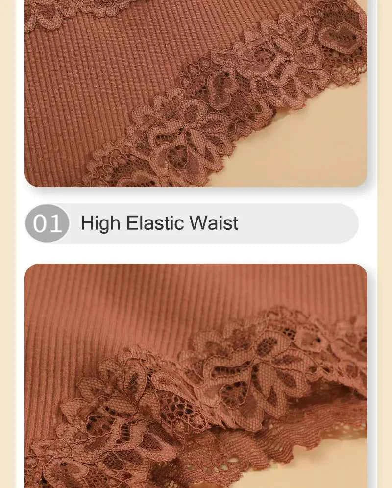 3PCS/Set Women Sexy Lace Panties Cotton Seamless Brazilian Panties Female Sexy Low Rise Soft Underwear G-String Lingerie S-XL