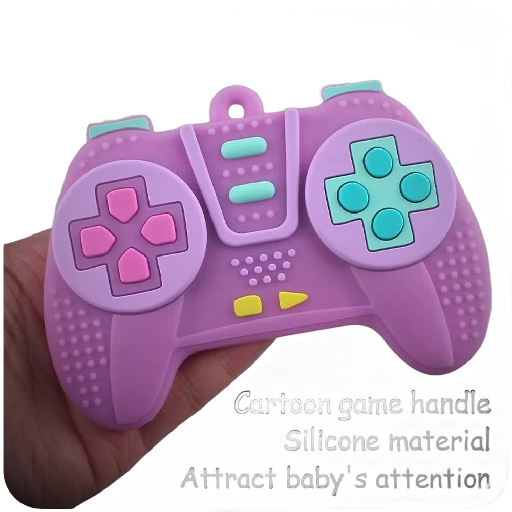 Neues Baby-Beißspielzeug, Gamecontroller-Form, Silikon-Beißspielzeug für Babys 6-12 Monate, Geschenke, Sensorisch, Pädagogisch