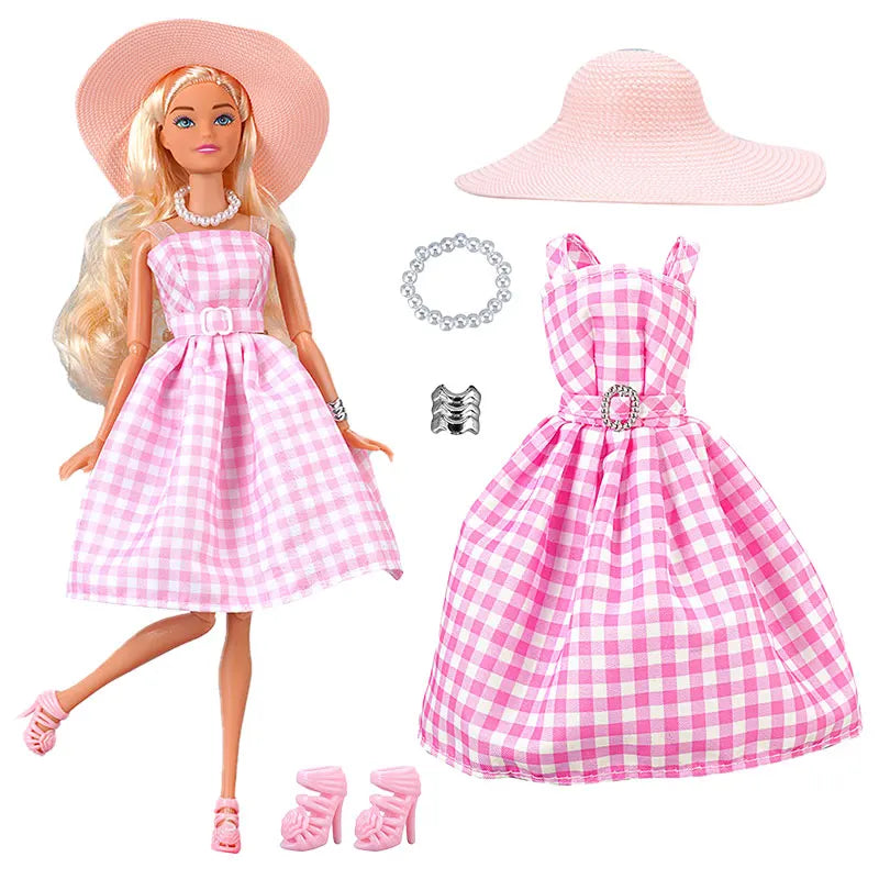 NEW Fashion Clothes For Doll 30cm Daily Sportwaer Winter Sweater Pants Plush Coat Shoes For Doll Mini Accessories Christmas Gift - Shoppiline