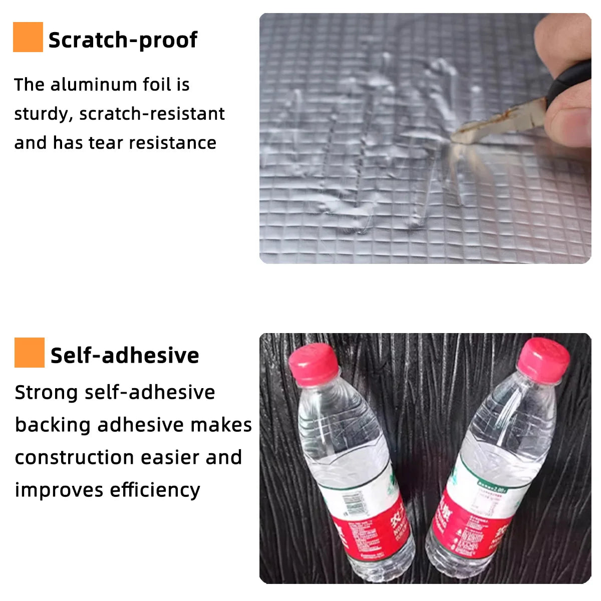 10mm Thick Car Insulation And Soundproofing Pad Self-Adhesive DIY Car Insulation And Soundproofing Shock-Absorbing Cotton