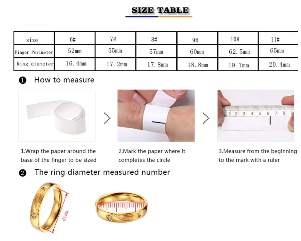 Personality Round Beads Ring Band Small Clear Crystal Zircon Waterproof Stainless Steel Rings Simple Granular Fine Jewelry