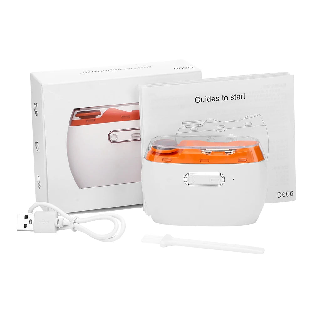 Coupe-ongles électrique avec lumière LED 2 en 1 automatique, lime à ongles, tondeuse pour bébé et adulte, mini outils de manucure, soin des ongles
