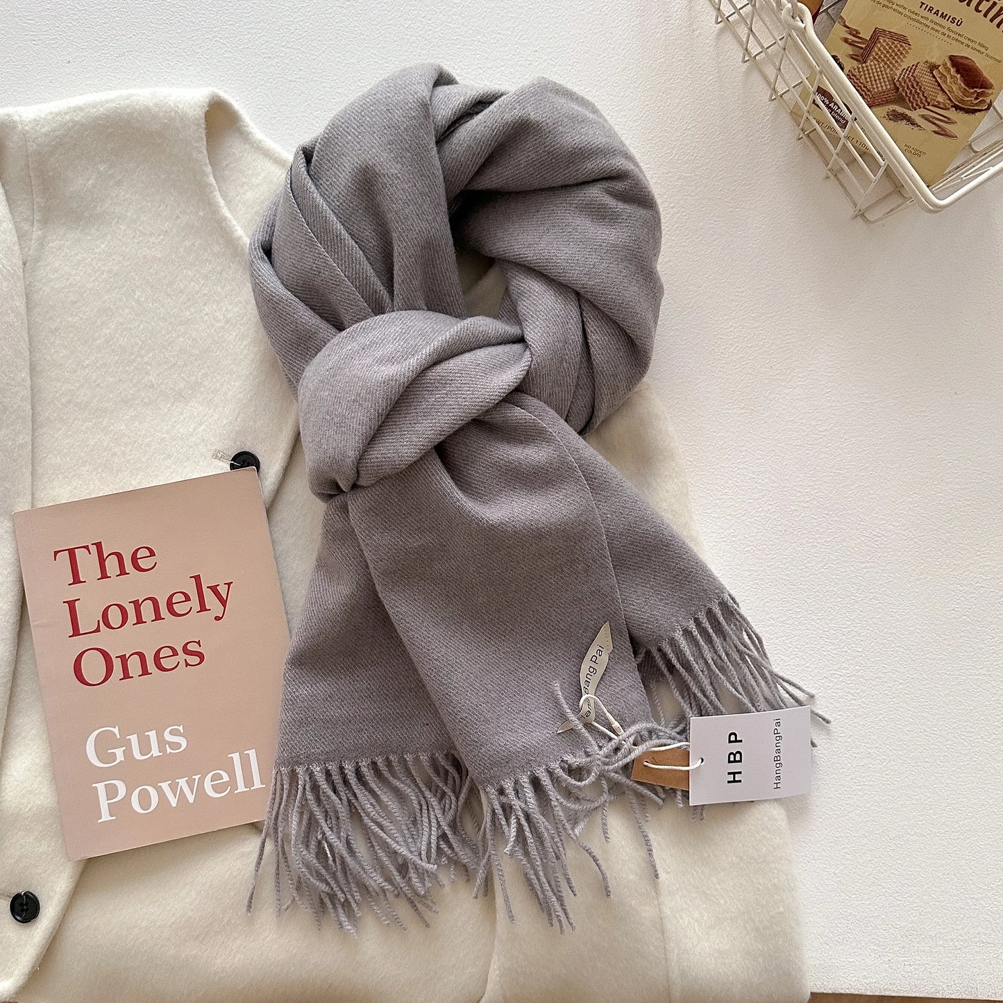 2025 New Winter Wool Scarf For Women Long Warm Cashmere Scarves Hijab Solid Lady Shawl Wrap Female Pashmina Bandana Head Scarfs