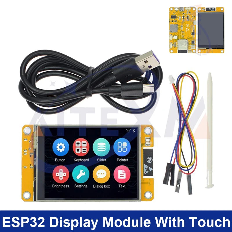 ESP32 LVGL WIFI&Bluetooth Development Board 2.8 inch LCD TFT Module 240*320 Smart Display Screen With Touch WROOM For Arduino - Shoppiline
