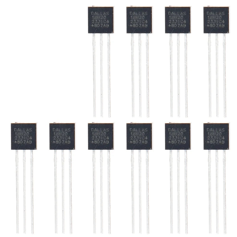 1/5/10/20pcs Temperature Sensor Electronic Chip DS18B20 TO-92 18B20 chips IC DIY Electronic Digital Thermometer -55°C to 125°C - Shoppiline