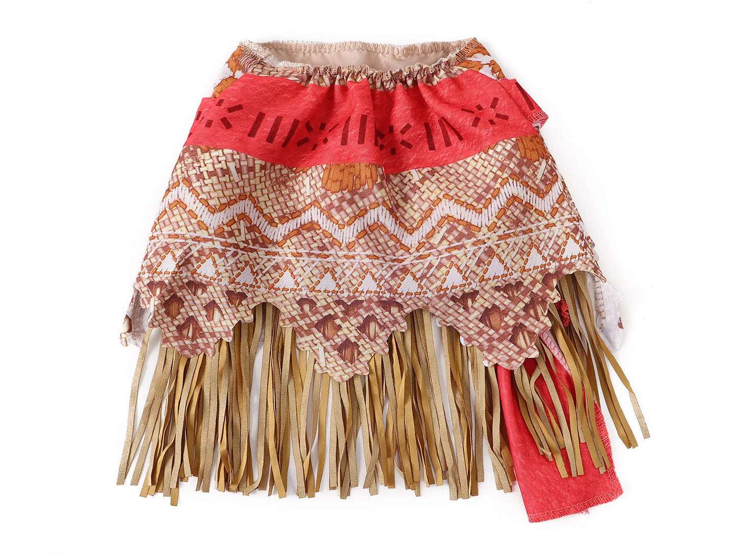 Ozean-Abenteuer-Cartoon-Rollenspielkostüm Moana Zweiteiliges Kleid für Mädchen im polynesischen Stil Vaiana Prinzessinnenkostüm Halloween