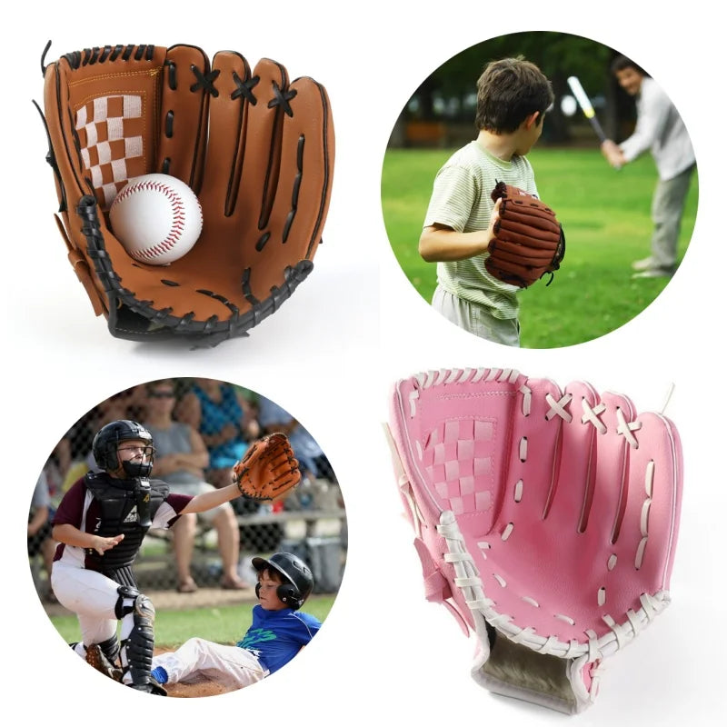 Outdoor camping sport Baseball Gloves Softball Practice Equipment Size 9.5 Left Hand For Kids/Adults Man Woman Training - Shoppiline