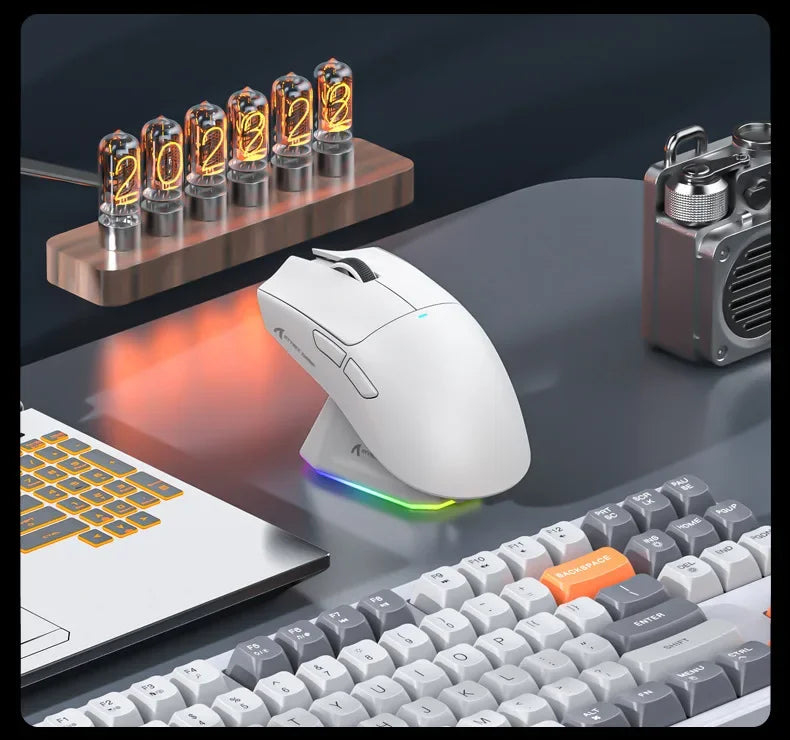 Attack Shark X11 Wireless Bluetooth Triple Mode Mouse Touch Screen Magnetic Charging Dock Ultra Light Macro Gaming Mouse