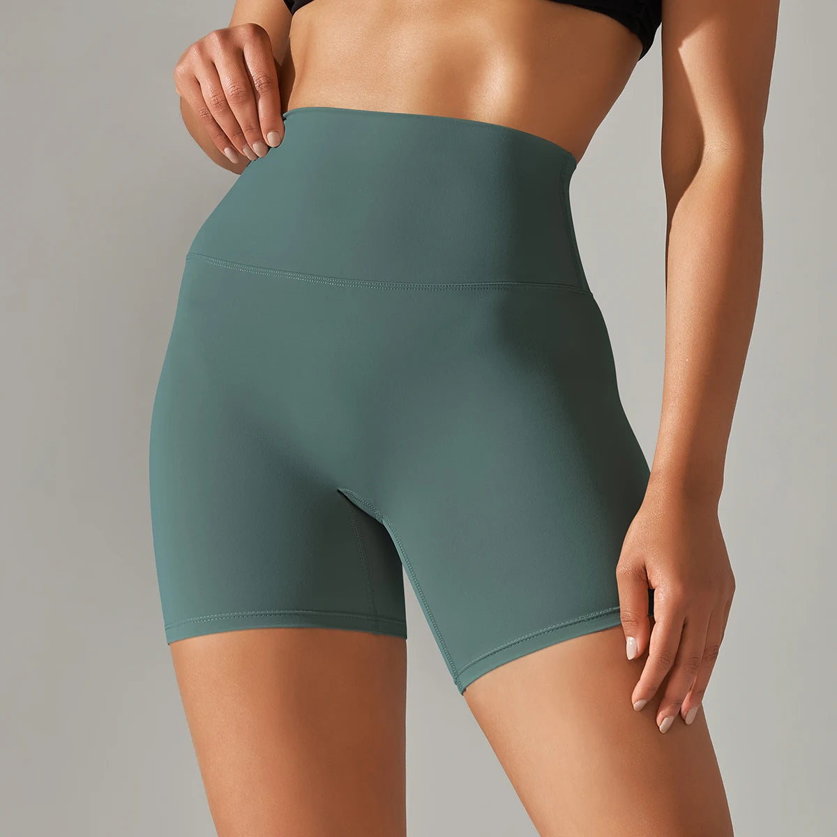 1PC Yoga Shorts Women Fitness Shorts Running Cycling Shorts Breathable Sports Leggings High Waist Summer Workout Gym Shorts