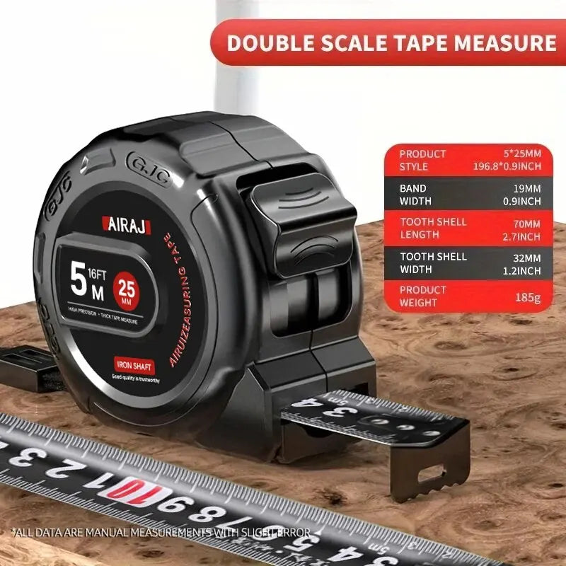 3/5/7.5/ High Precision Measuring Tools Household Woodworking Ruler Thickening Waterproof and Anti-corrosion Tape Measure