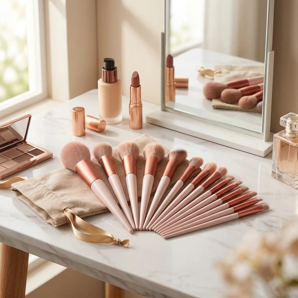 13 PCS Makeup Brushes Set Eye Shadow Foundation Women Cosmetic Brush Eyeshadow Blush Beauty Soft Make Up Tools Bag