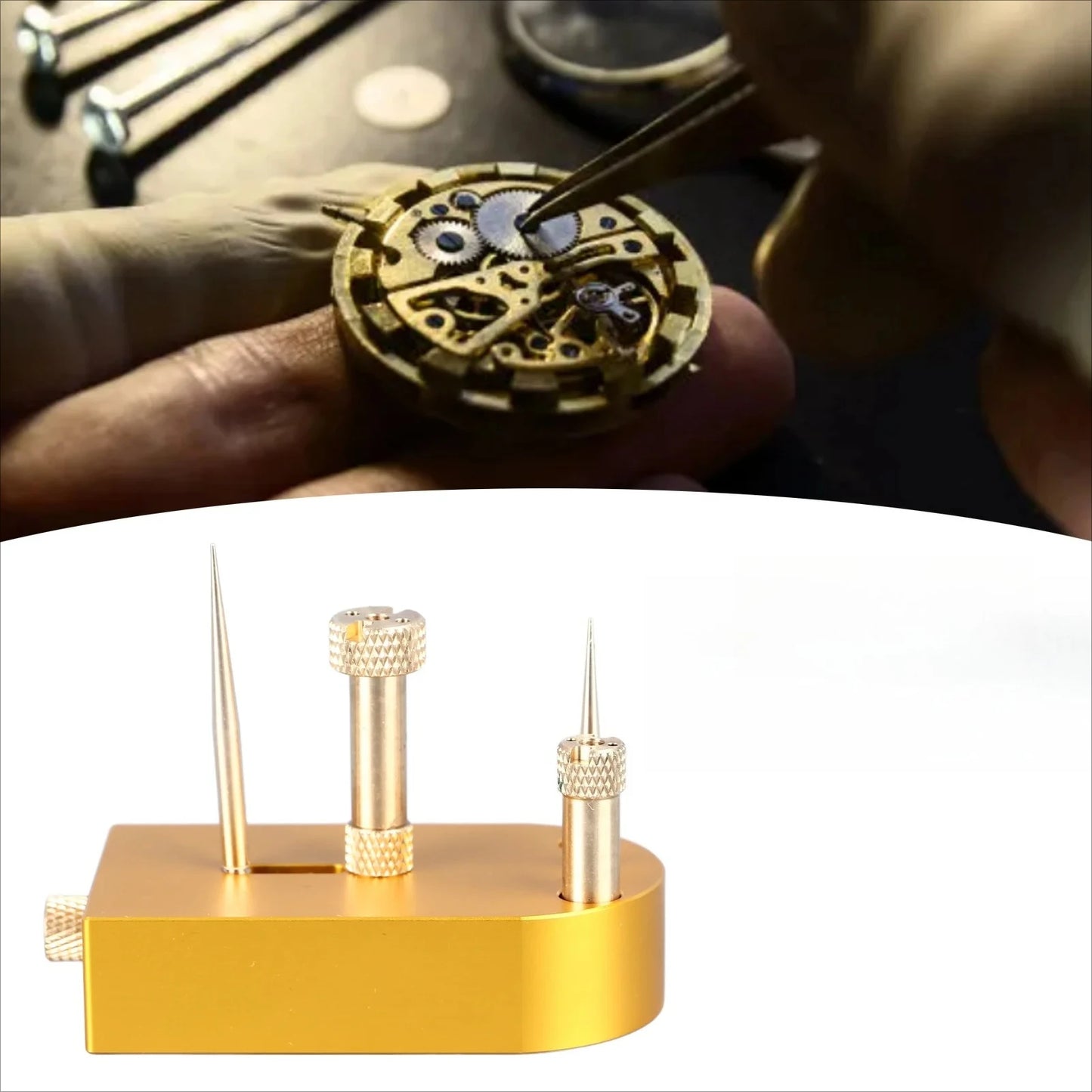 Professional Hairspring Balance Holder for Watchmaker Repair Tool - Stable Precision Instrument For Removing Timing Washers