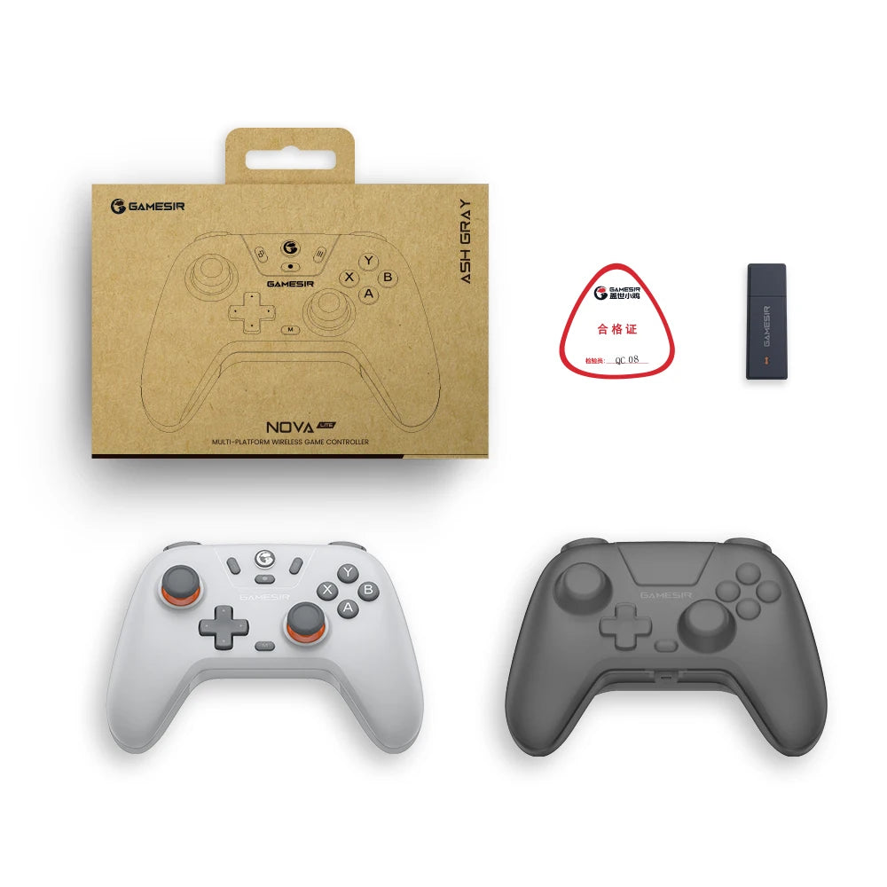 GameSir Nova Lite Wireless Gamepad Controller with Bluetooth, Dongle, Wired for Switch, Android, IOS, PC & Steam Games