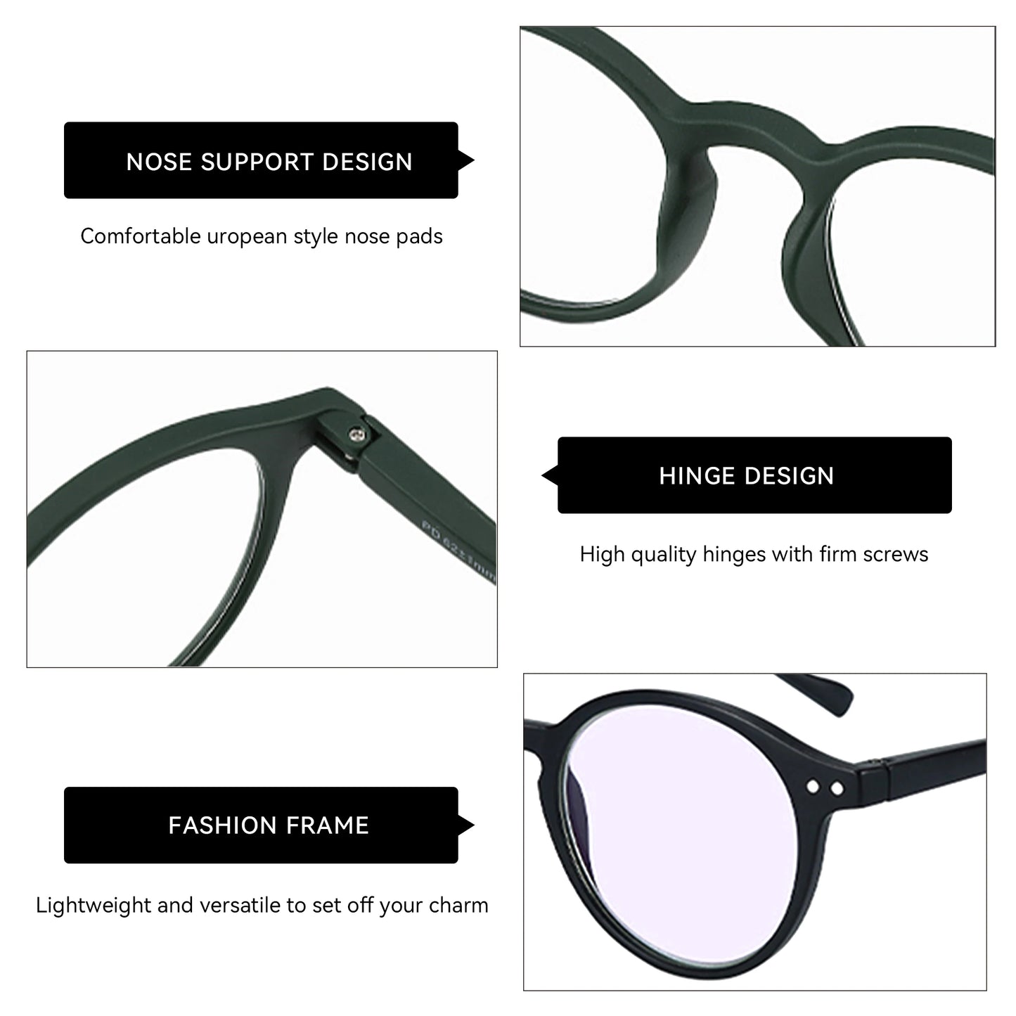 ZENOTTIC  Anti Blue Light Blocking Reading Glasses Women Men Anti-Glare Presbyopic Computer Eyeglasses Diopter from +0 to +4.0