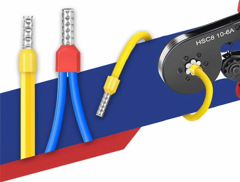Crimping Pliers Ferrule Sleeves Tubular Terminal Tools HSC8 6-4 10-6 16-6 Wire Crimper Household Electrical Sets Terminal - Shoppiline