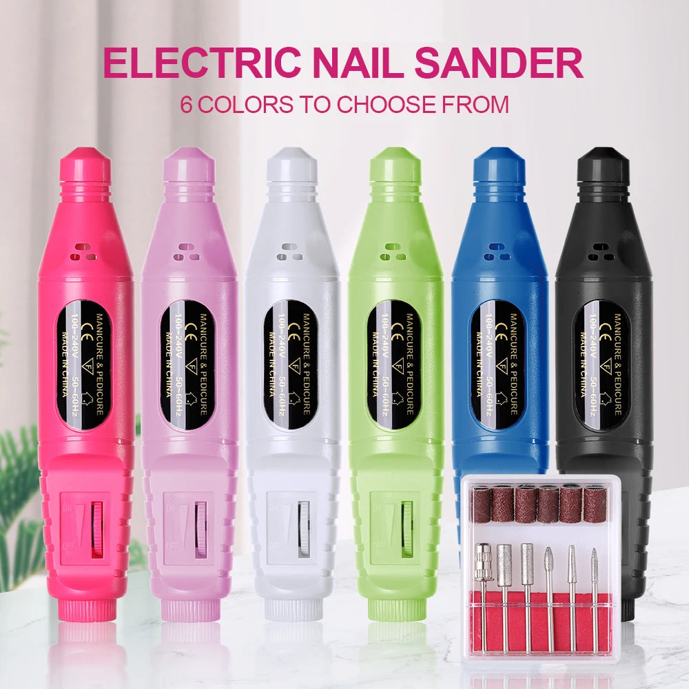 Professional Nail Drill Machine Set Remove Nail Sander Gel Polish Remover Tools Driller Manicure Nail Accessories Nail tools